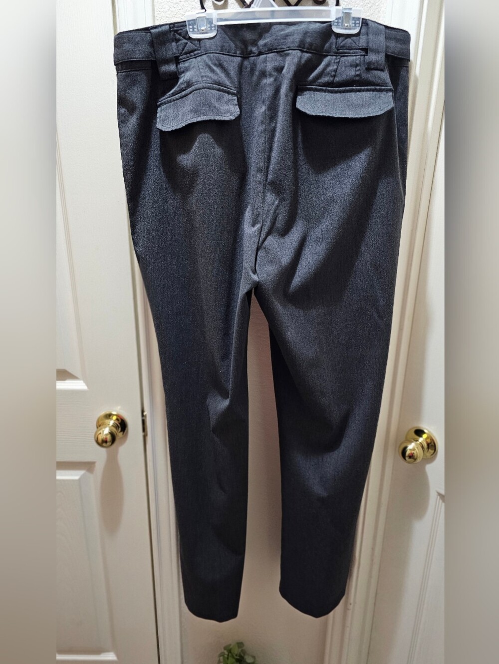 Covington Wonens Straight Wide Leg Dress Slacks In Charcoal Size 16 EUC - Picture 9 of 15
